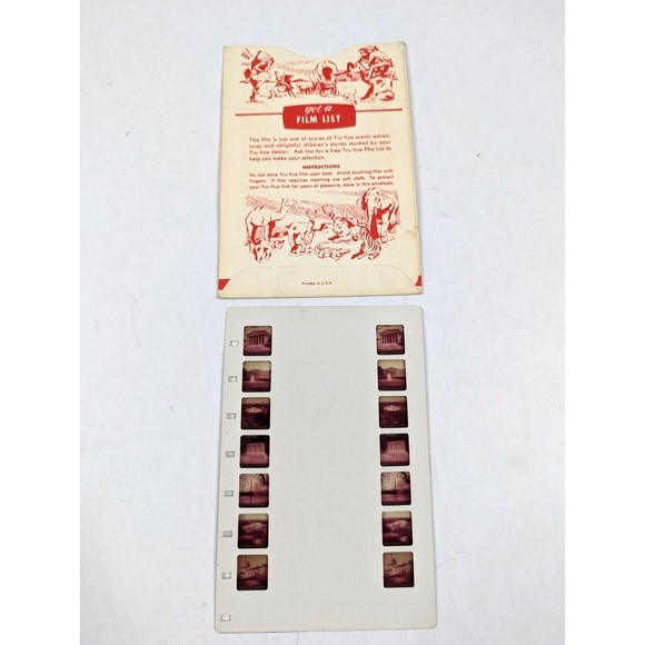 Vintage Tru Vue Tru-Vue Film Card Washington DC National Capital‎ USA Travel 250 - Picture 3 of 4